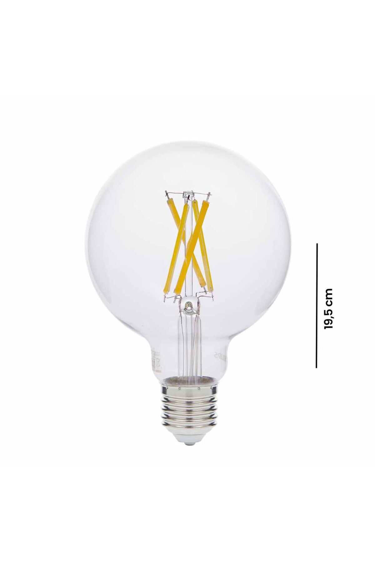 Dim Edilebilir Filament 806Lm Şeffaf Ampul 7/60 W G93 E27 - 2700K Sarı Işık