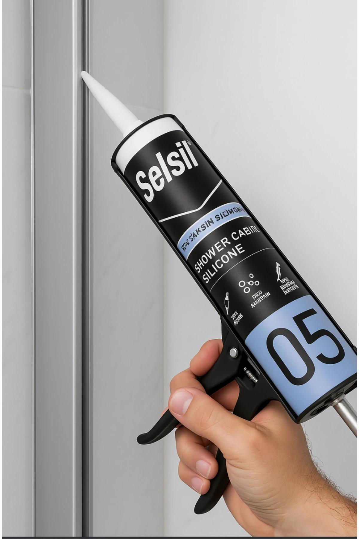 05no Duşakabin Silikonu - Suya Neme Küfe Dayanıklı Sızdırmazlık - 2 Adet