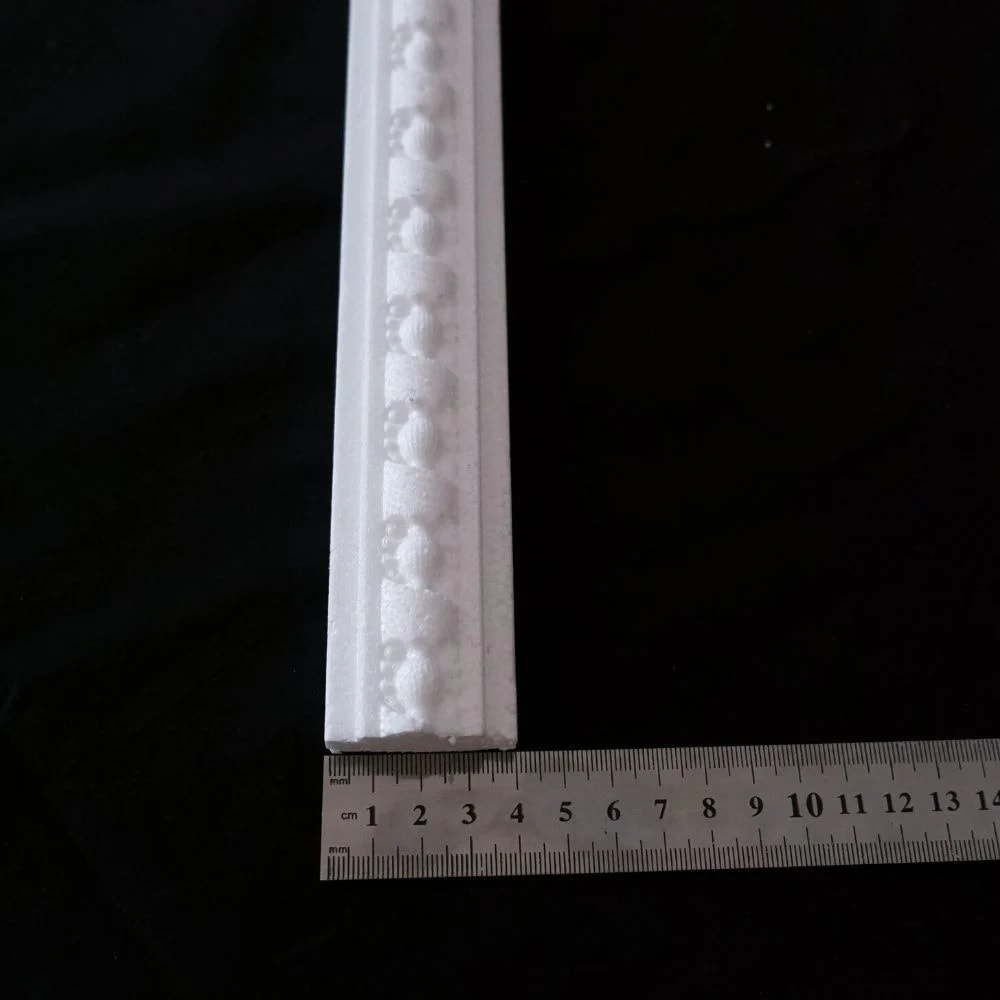 50 cm (4 Adet) Defne Desenli Dekoratif Stropiyer Eps Köpük Çıta - 4 cm Genişlik