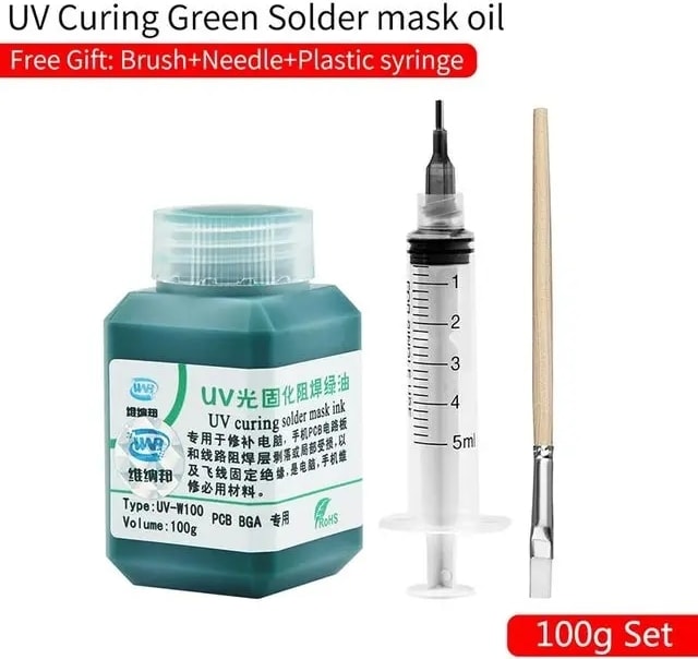 3'ü 1 Arada Stil Uv Kür Lambası Lehim Maskesi Yeşil Yağlı Boya Telefon Devre Pcb Tamir Aracı Için Aşındırıcı Ark Oluşumunu Önlemek Fırça Iğne ile (Yurt Dışından)