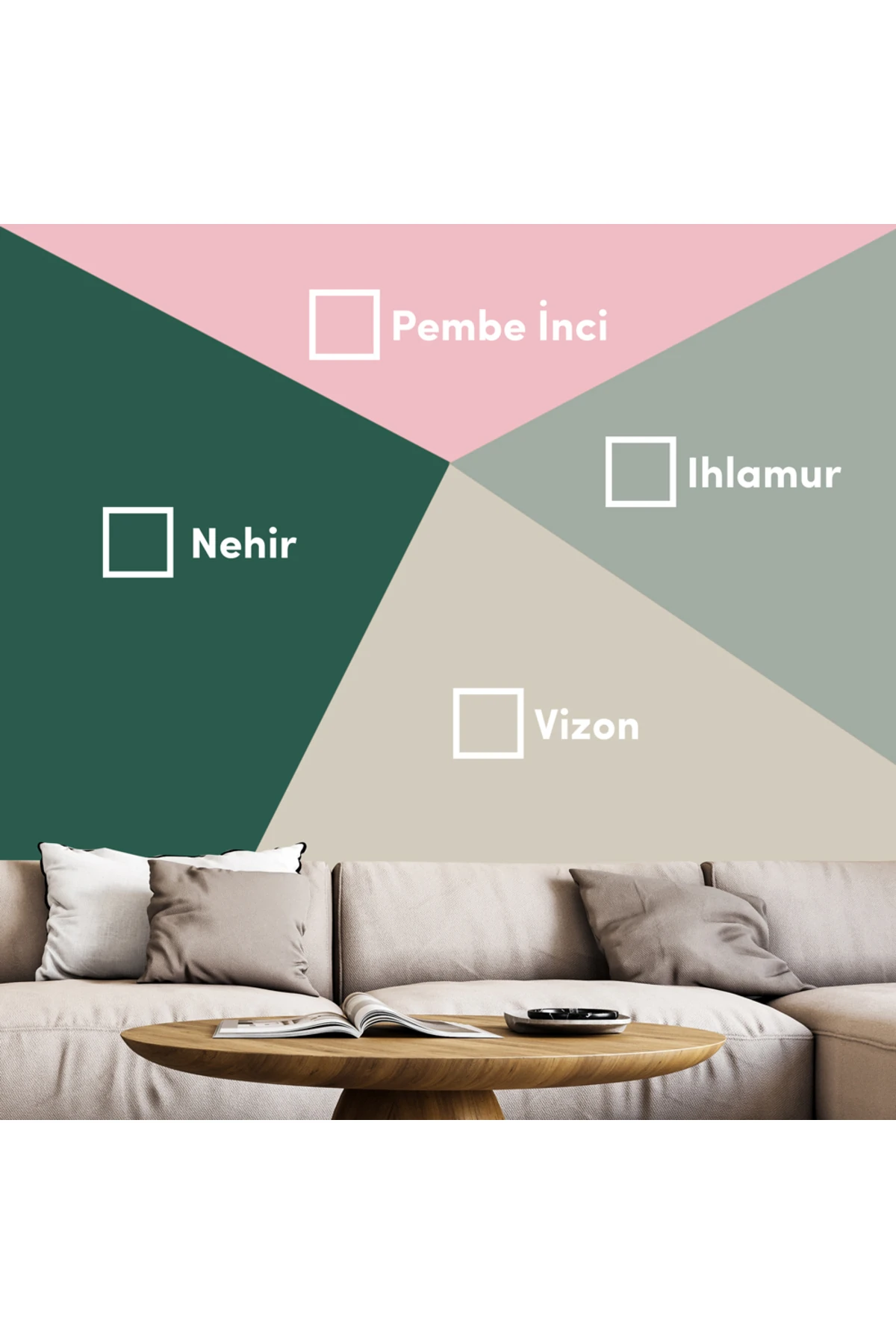 Geometrik Duvar Boyama Seti 3