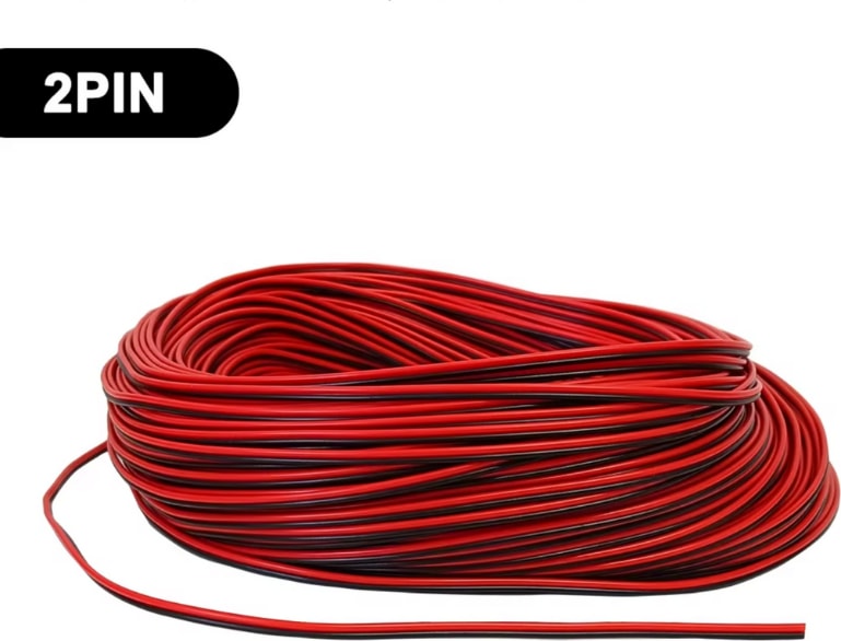 2 Pin Kordon Kablo 2X0.22MM Şerit LED Kablosu 2 Li Jst Elektrik Kablosu Kalaylı Bakır Kablo 100 Metre