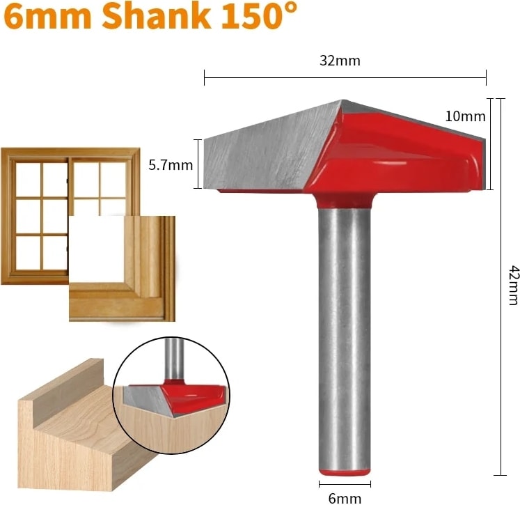 6X13X90 Nxwınd 3D V Tipi Planya Kesici Bit Yönlendirici Bit Cnc Katı Karbür Kesiciler Ağaç Işleme Freze Kesicisi Ahşap Bit Yüz Mill (Yurt Dışından)