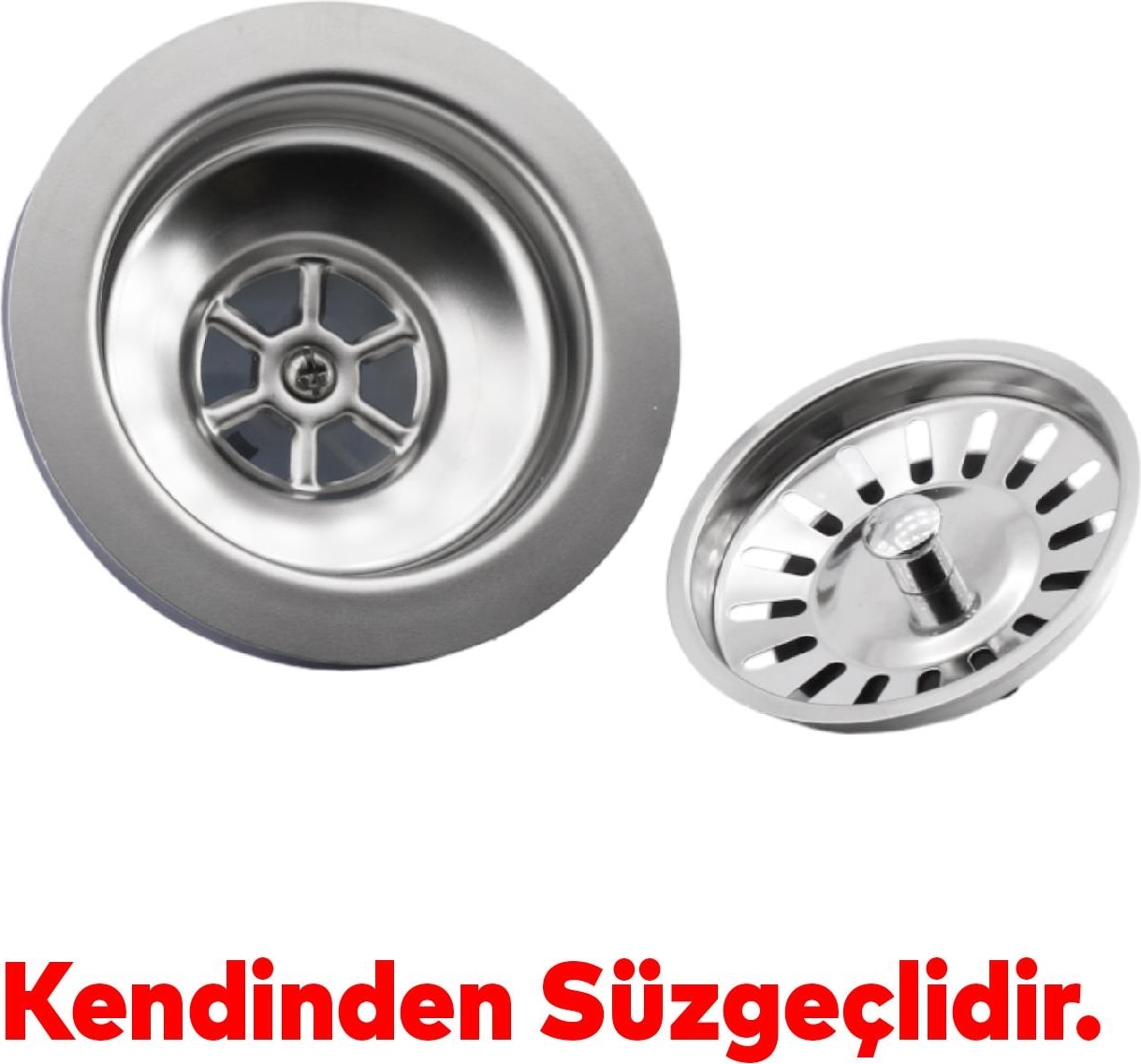 Süzgeçli Geniş Kafalı Körüklü Işyeri Yemekhane Evye Sifonu Gider Borusu S Tipi Akordiyon Plastik 15-35 cm