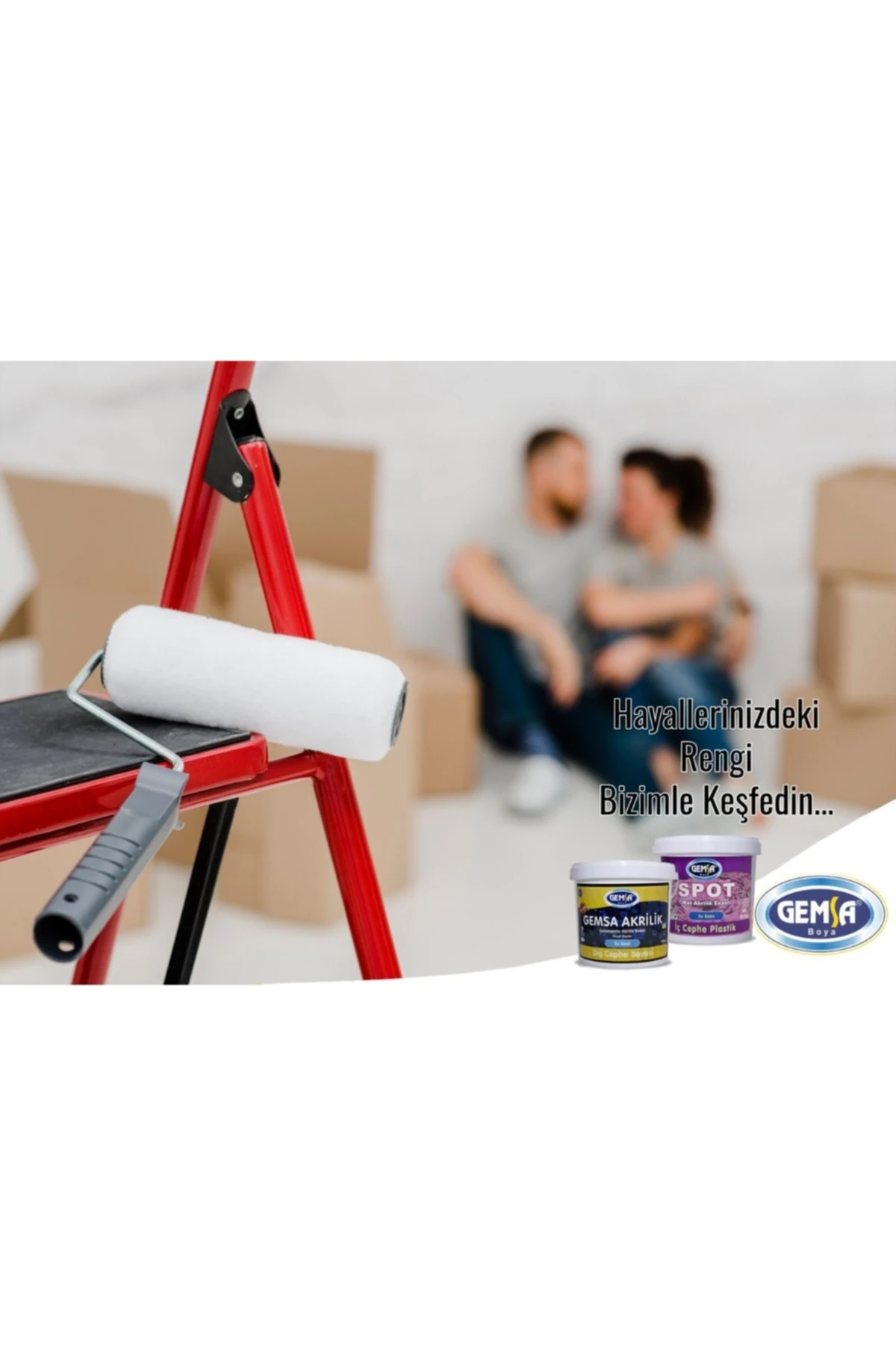 Gemsa Fiore Rapid Hıght Gloss Endüstriyel Boya 15 kg Beyaz