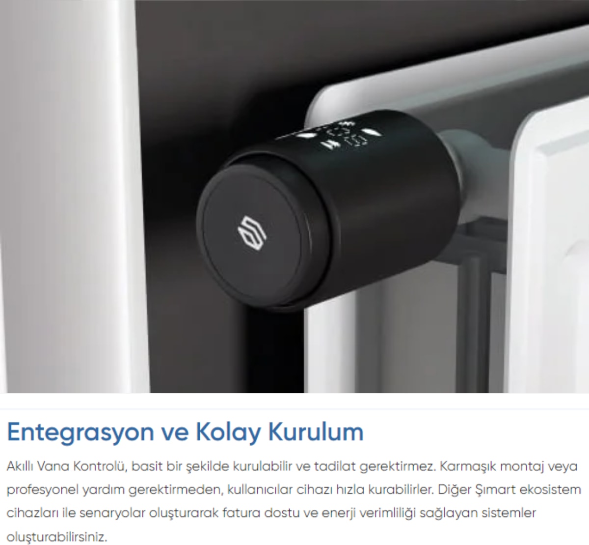 Akıllı Termostatik Radyatör Vanası Wi-Fi Bağlantılı ve Uzaktan Kontrol
