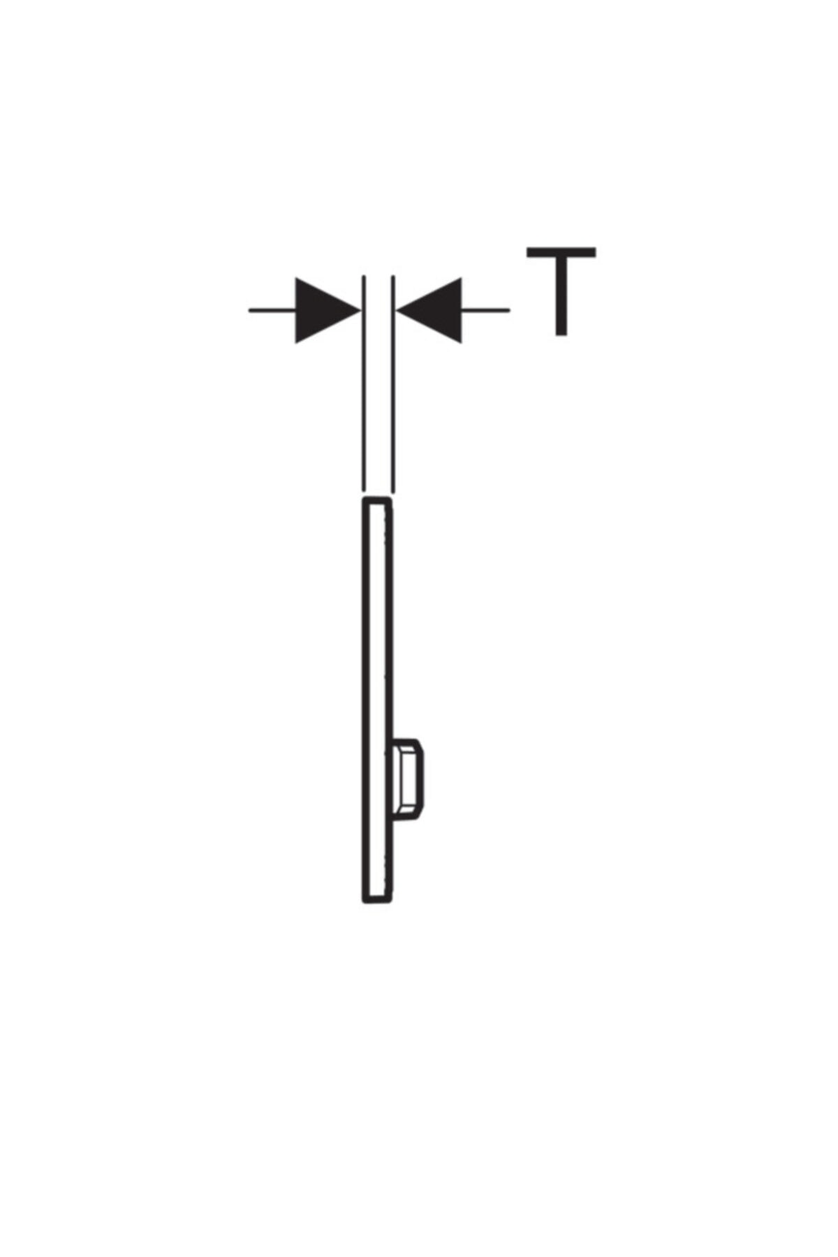 Geberıt Sıgma Kumanda Kapagı Cıft Basmalı Sıyah 115.788.dw.2
