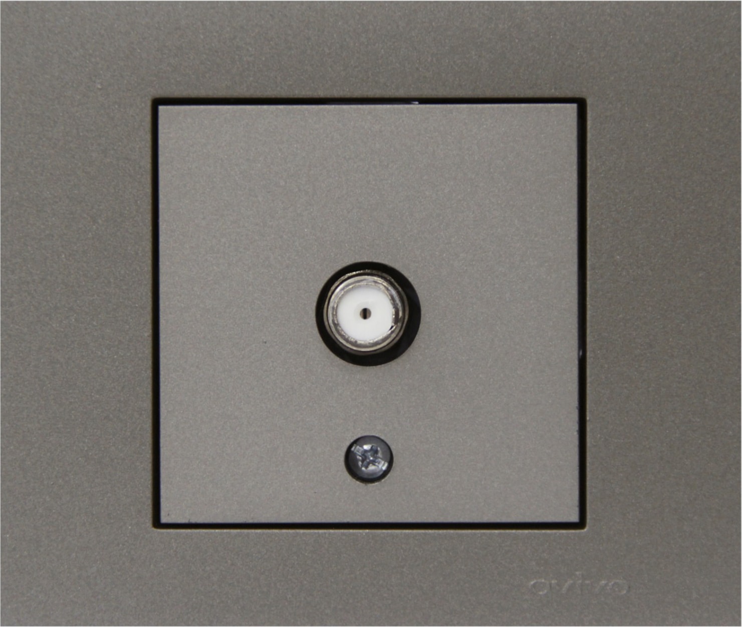 Grano Antrasit Uydu F Konnektör Çerçeveli