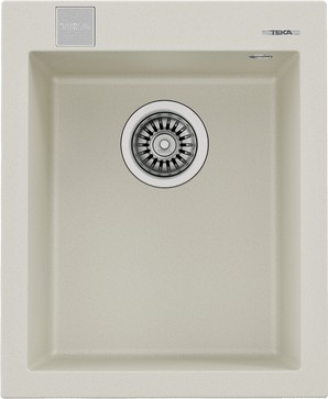FORSQUARE 34.40 TG BRIGHT CREAM Ankastre Kumanda Sifonlu Granit Eviye Krem 34 cm 115230013