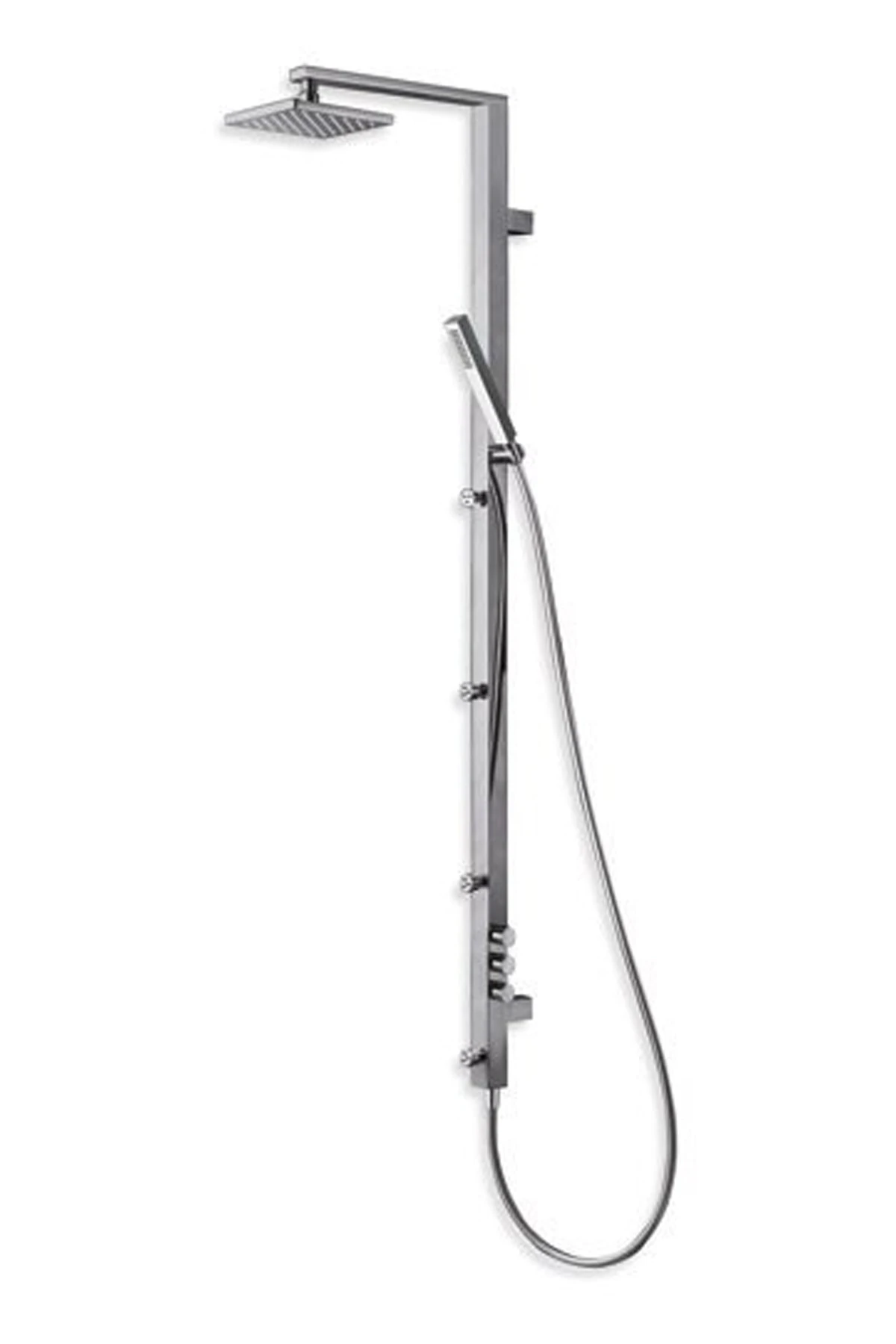 Crıstına Long Lıfe Jetli Duş Seti , Sürgülü El Duşu +tepe Duşu +jet Chrome