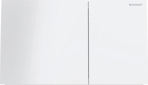 Kumanda Kapağı SIGMA70 Çift Basmalı Beyaz Cam 115.622.SI.1