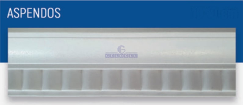 13,5 cm Desenli Kartonpiyer Stropiyer Aspendos 10 Adet