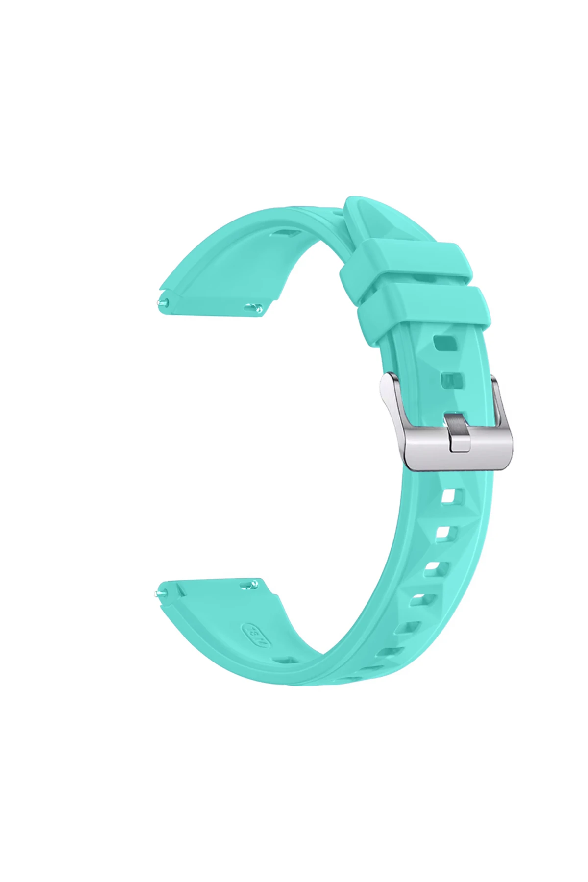 Huawei Watch Gt5 41mm Ile Uyumlu Prism Metal Tokalı Soft Yumuşak Silikon Kordon