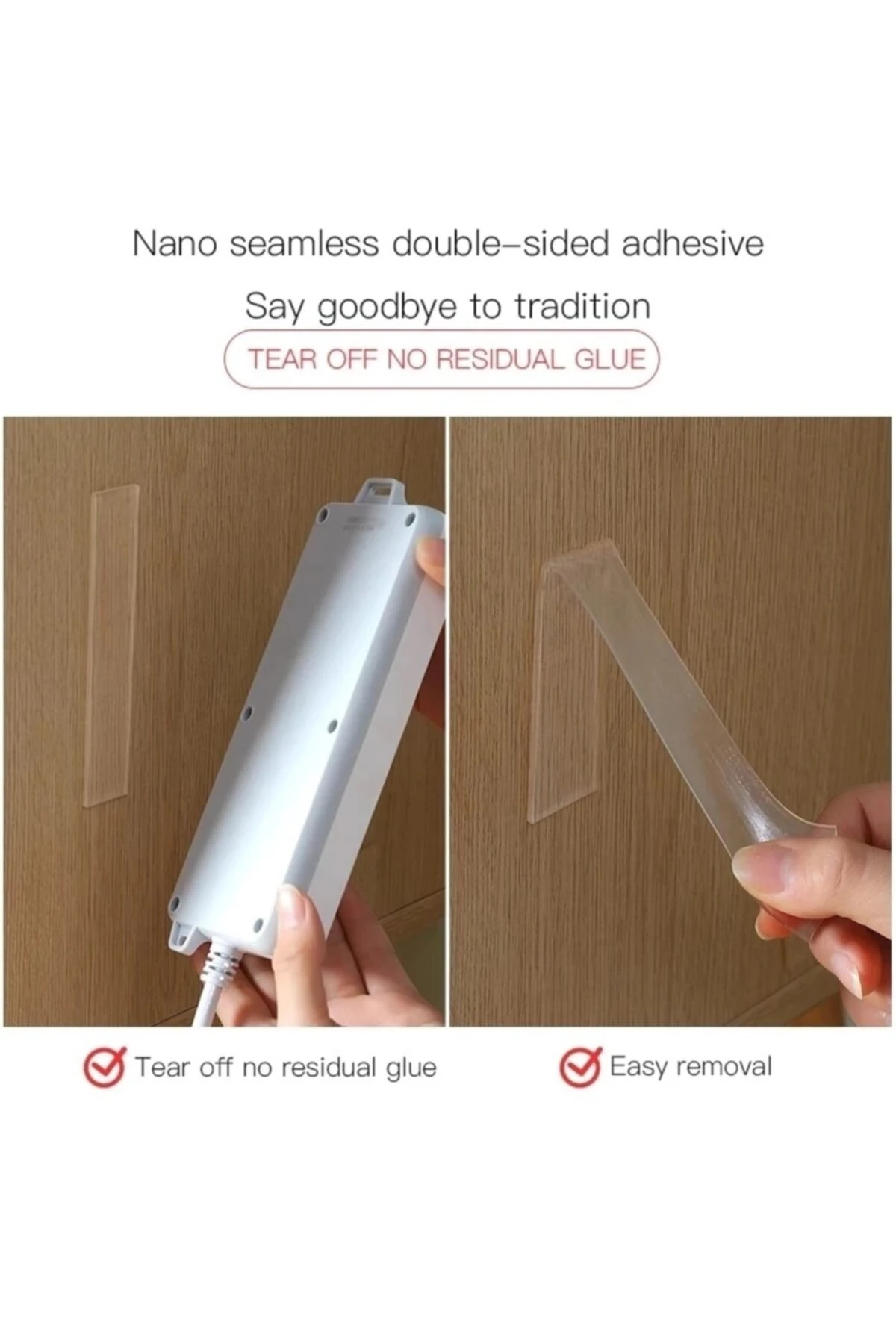 3 Metre Yüksek Mukavemetli Çift Taraflı Doku Bandı Bant-nano Teknolojili-süper Güçlü Bant