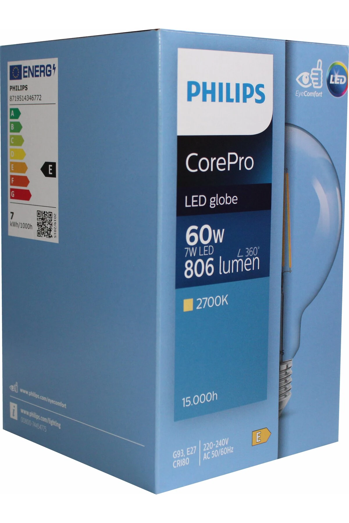 CorePro LEDBulb ND 7-60W E27 G93 RUSTİK AMPÜL (BÜYÜK BOY)