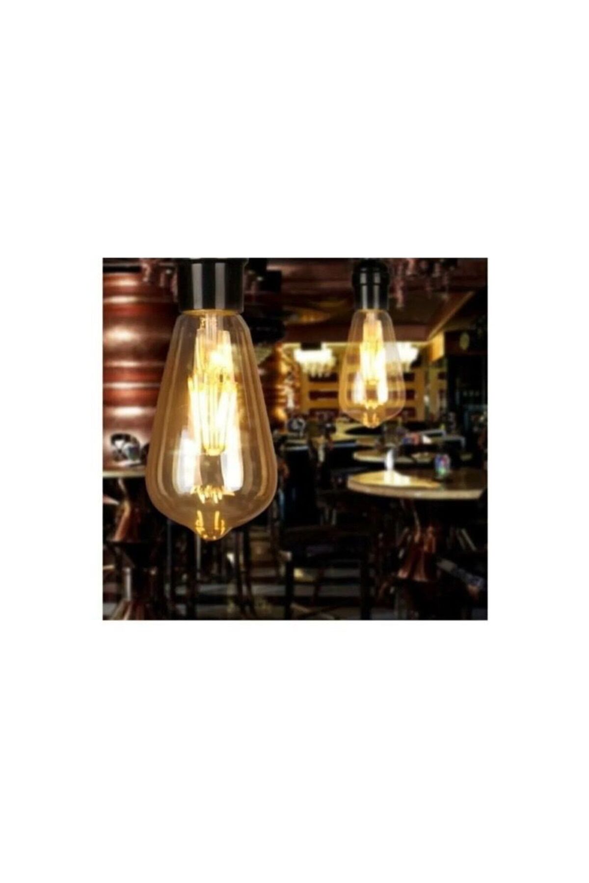 St 64 Flamanlı Rustik Led Ampul 15'li Eko Paket Dekoratif Rustik Ampül