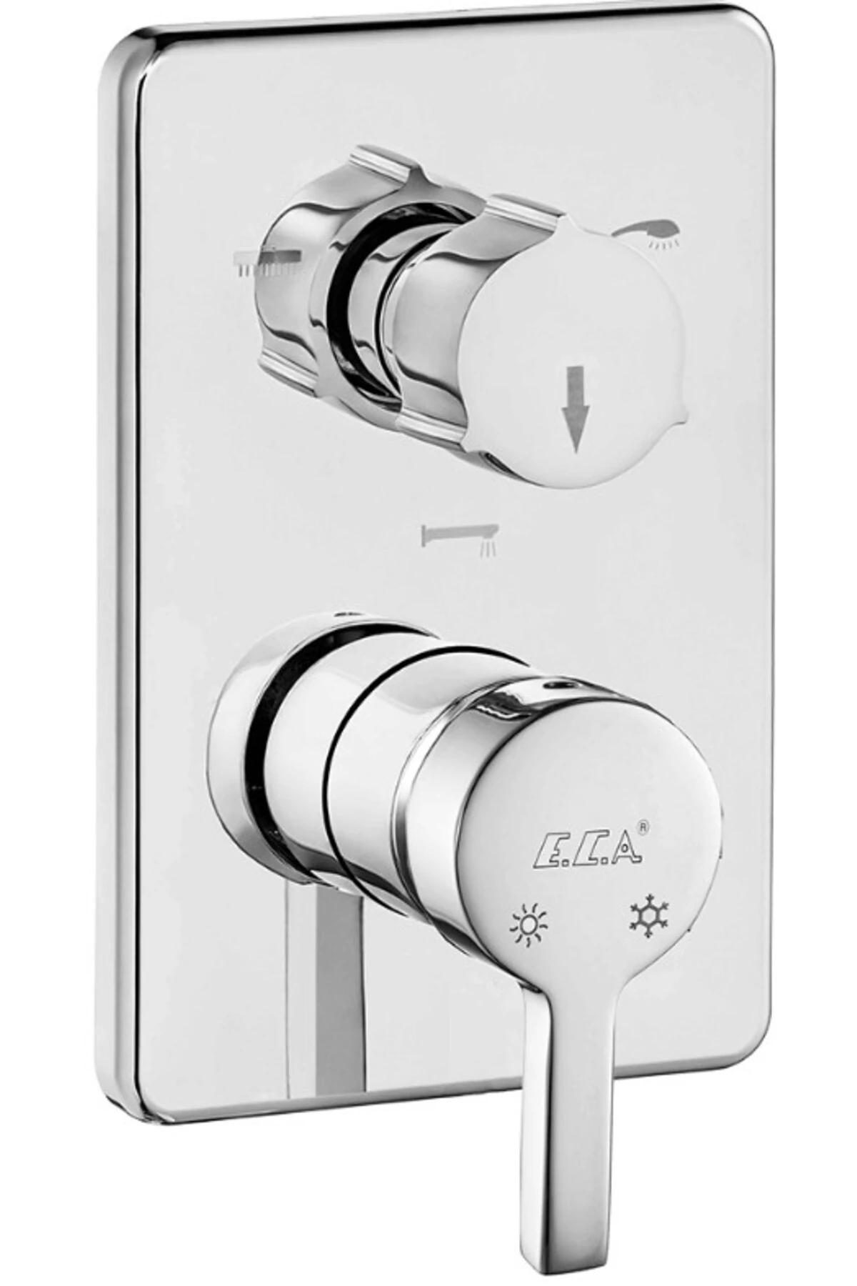 Mina Ankastre Gömme Banyo Bataryası Duş Seti Tüm Parçalar Dahil Tavandan