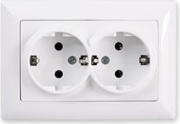 Vısage Beyaz Ikili Topraklı Priz