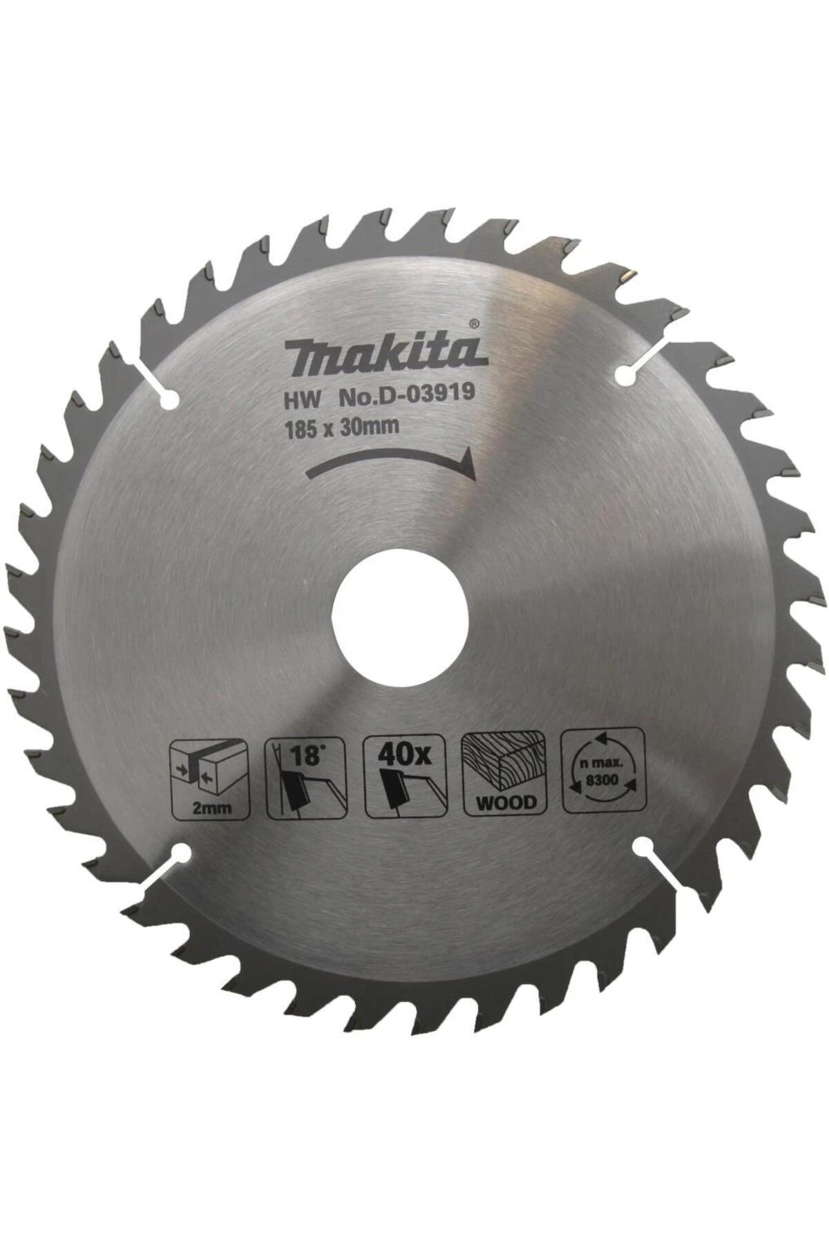 D-03919 Ahşap Daire Testere 185mm 40 Diş