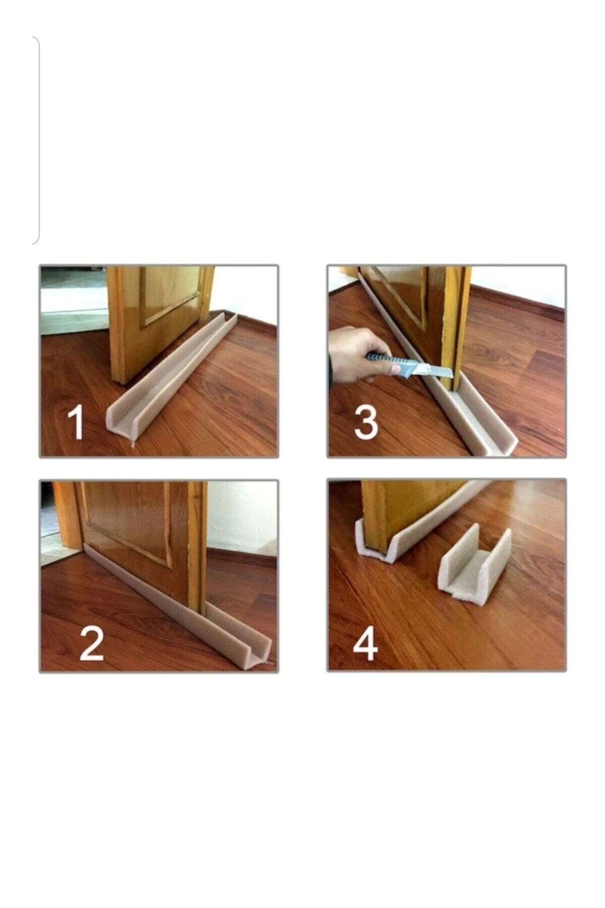 Polietilen Köpük Kapı Altı Izolasyon Süngeri U Tipi Epe Köpük 4 Adet