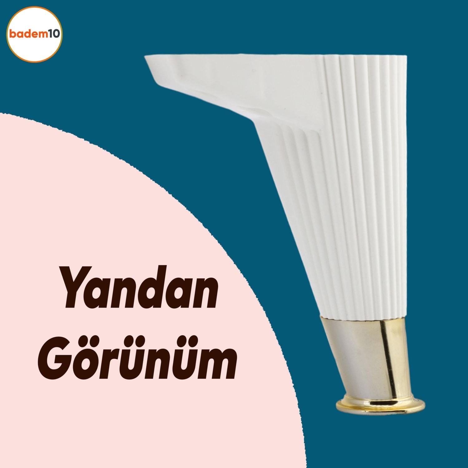 Wetra Line 6'lı Set Mobilya Tv Ünitesi Çekyat Koltuk Kanepe Destek Yükseltici Ayağı Ayakları 15 cm Beyaz Altın M8 Civata