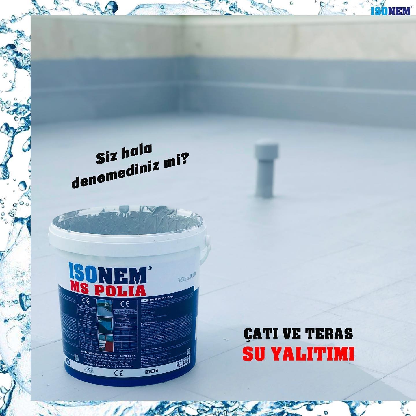 Isonem MS Polia Yalıtım Boyası Beyaz 5 Kg