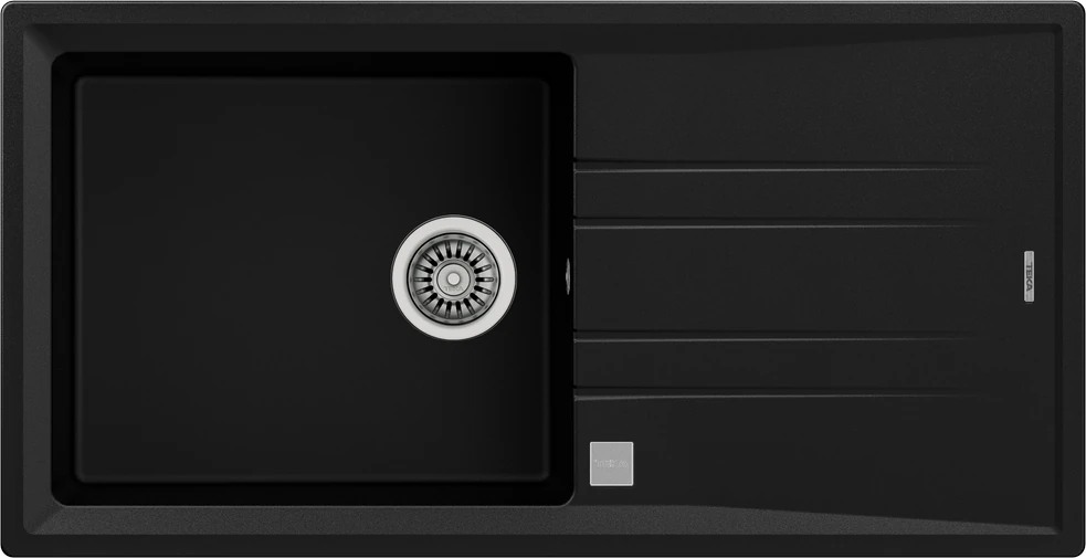 STONE 60 L-TG CARBON Ankastre Kumanda Sifonlu Granit Eviye Karbon 100 cm 115330008