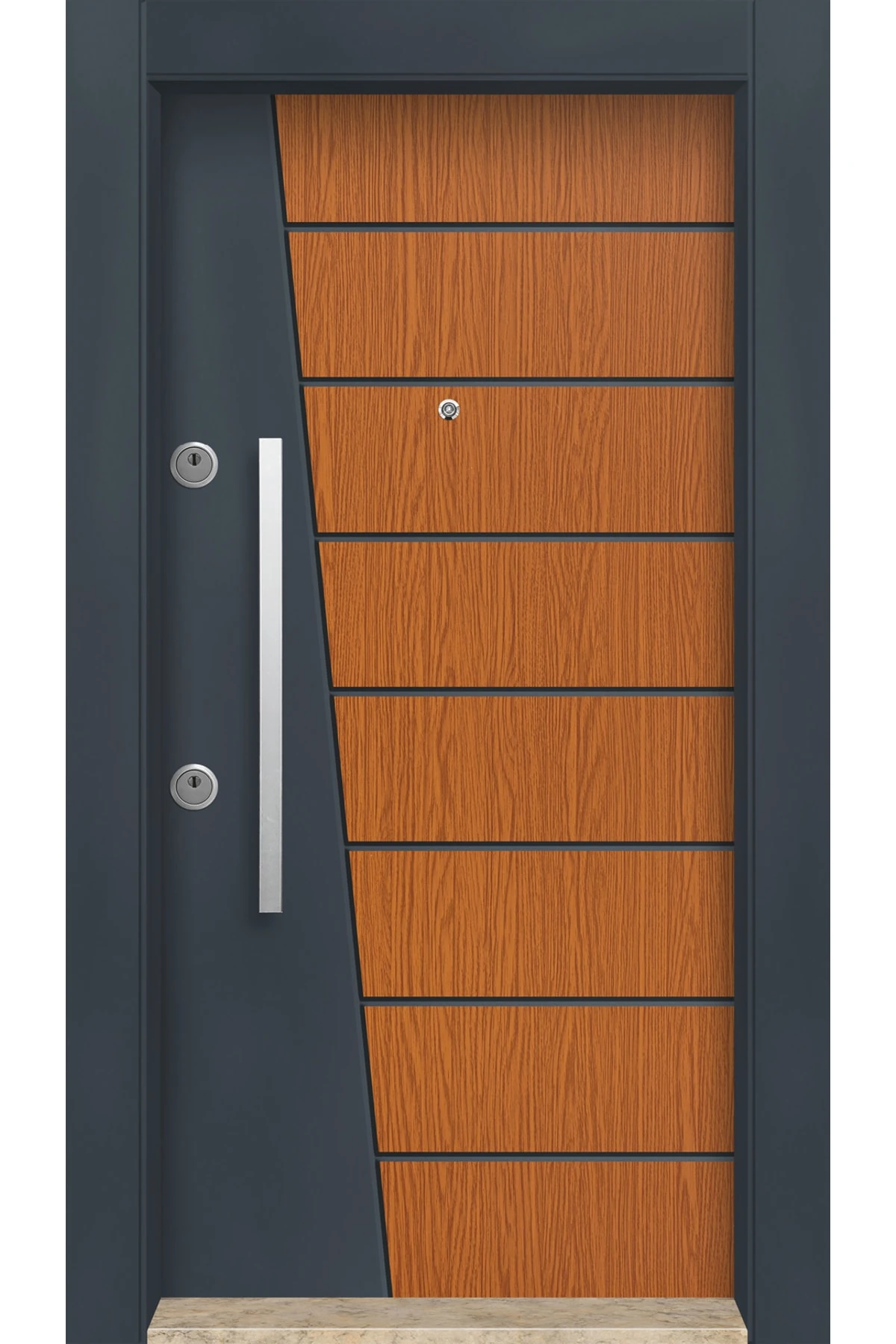 Dış Iklim Kapısı, Yağmura Güneşe Dayanıklı Çelik Kapı, Mn-6010 Sağ