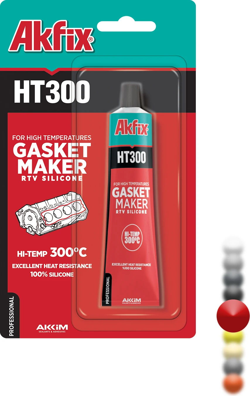 HT300 Rtv Yüksek Isı Silikonu 50GR Kırmızı