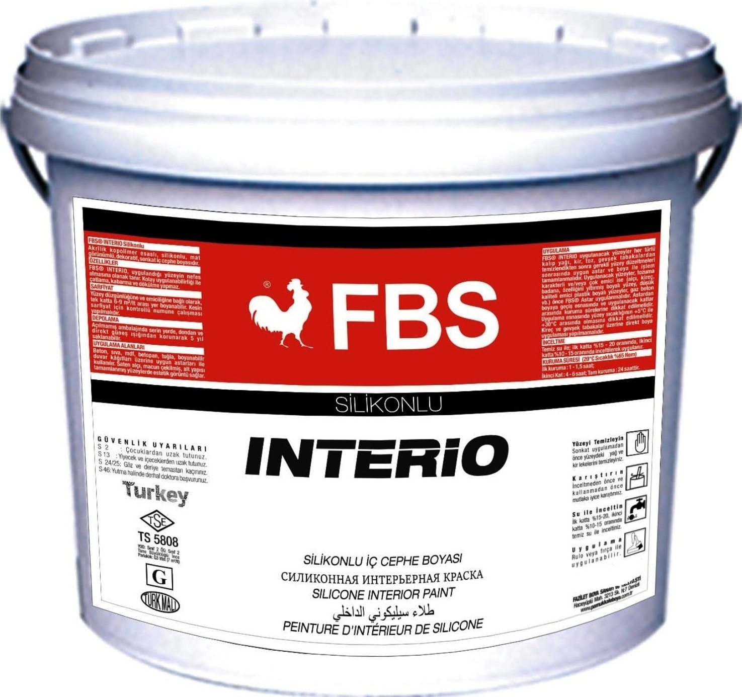 Fbs Silikonlu İç Cephe Boyası 20 Kg
