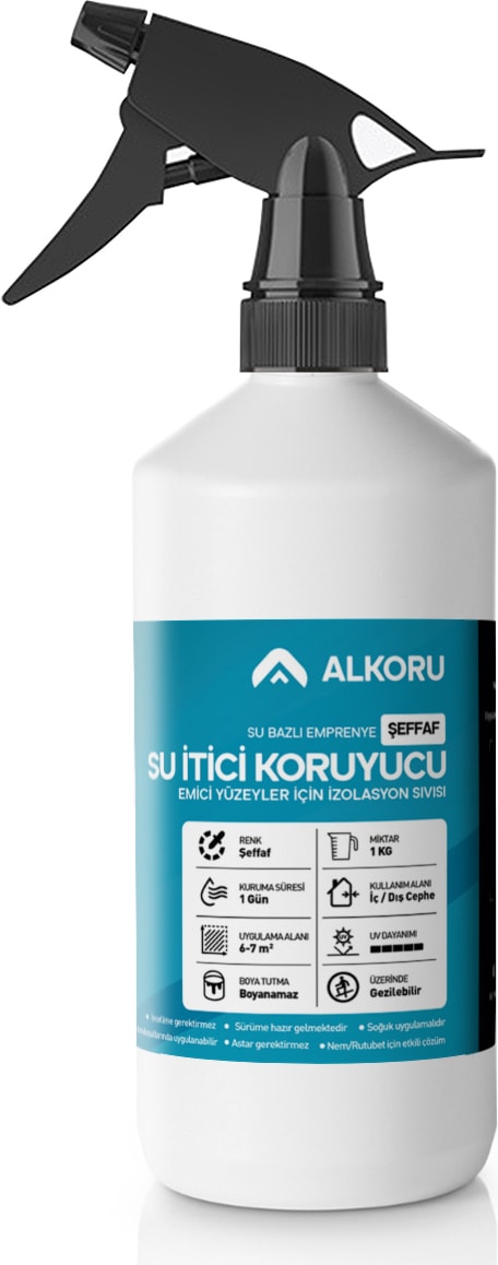 1 kg Şeffaf Emici Yüzeyler Için Su Itici ve Koruyucu malzeme