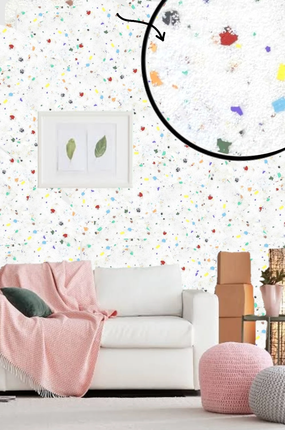 Izojel Organik Ipek Sıva - Izo-048 -Dekoratif Yalıtım Sıvası - Ses & Isı & Nem Yalıtımı