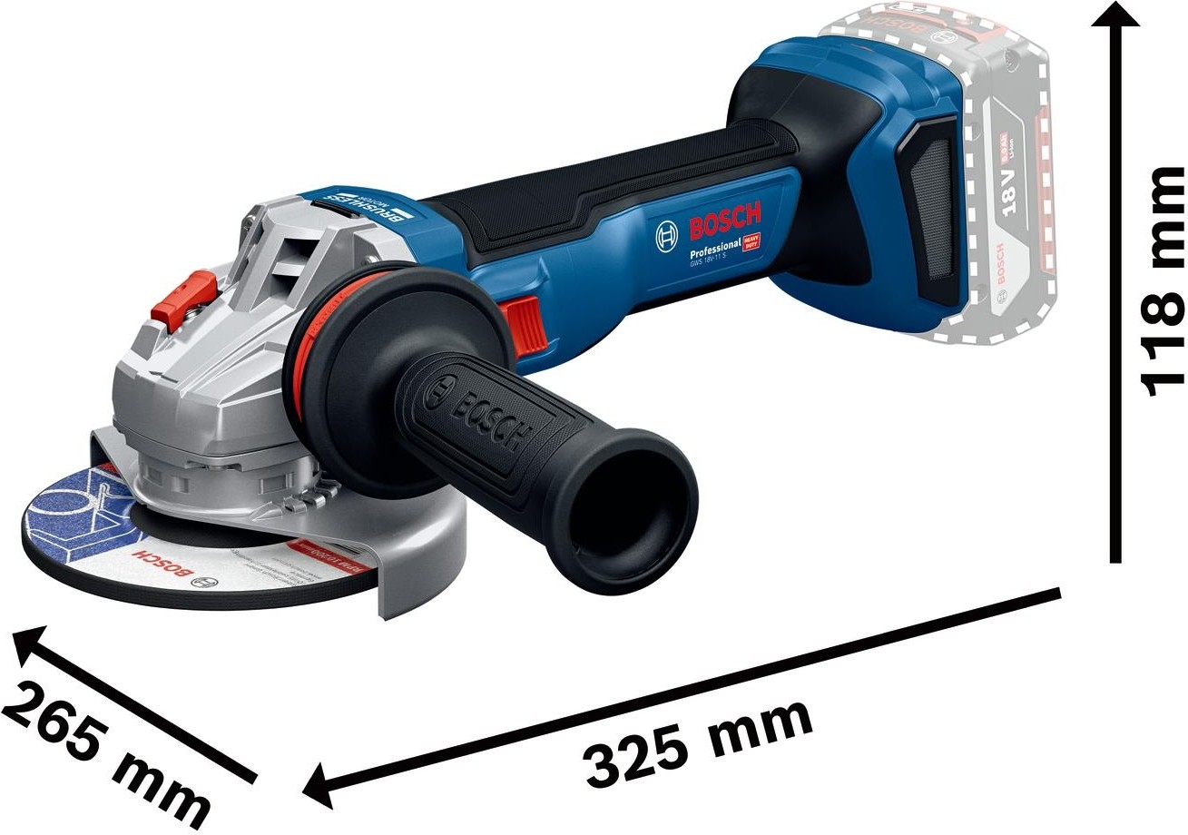 Gws 18V-11 S Procore 2X4.0AH Çift Akülü Taşlama