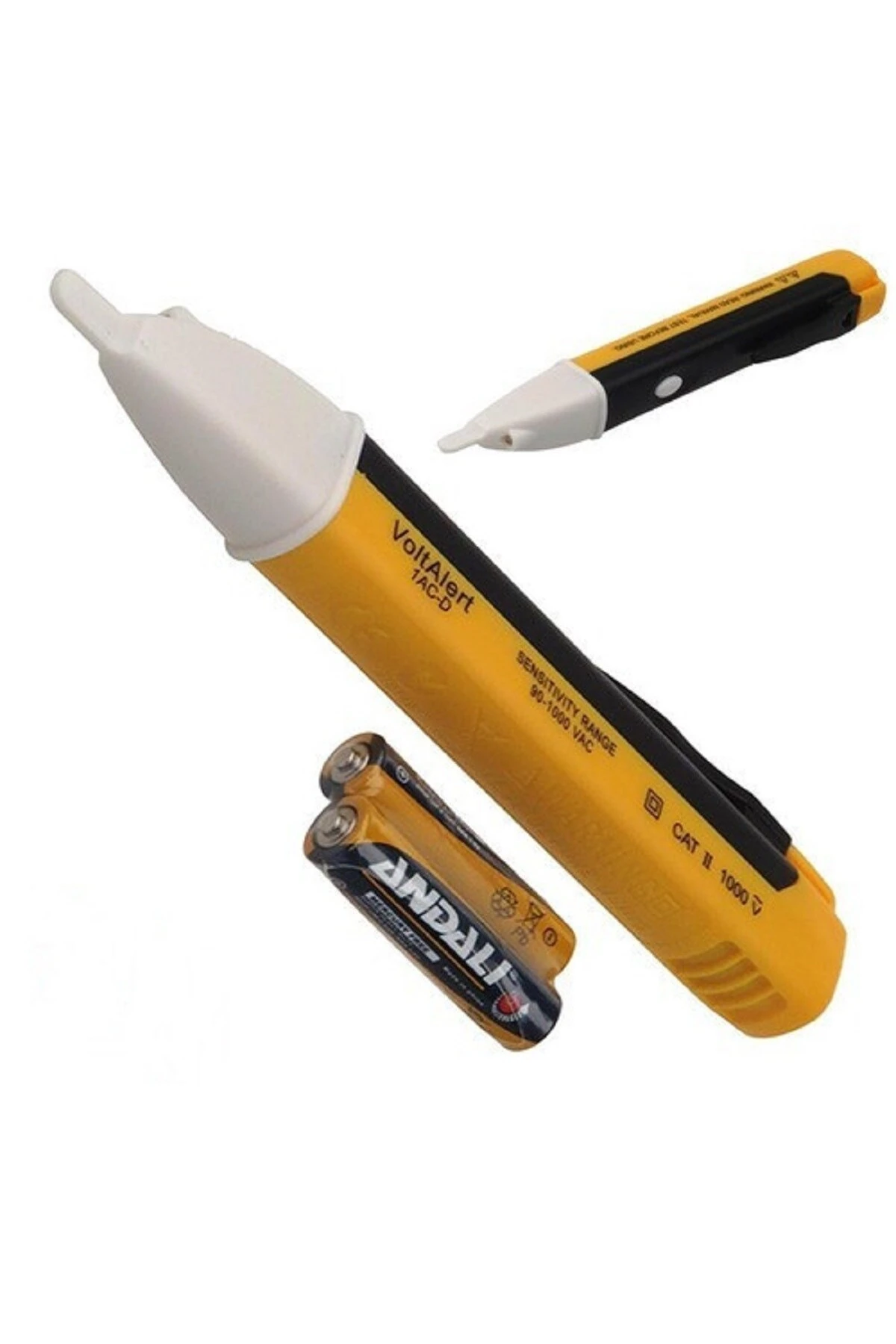 Elektrik Kaçak Dijital Kontrol Kalemi -Dedektörlü Temassız Işıklı Kablo Voltaj Test