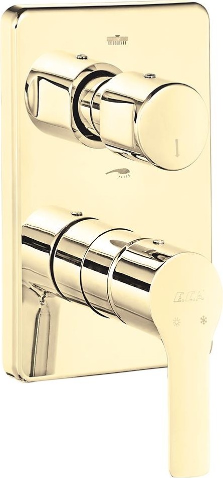 Luna Ankastre Altın Banyo Bataryası 2 Yollu Sıva Üstü Grubu 102867236-KDE