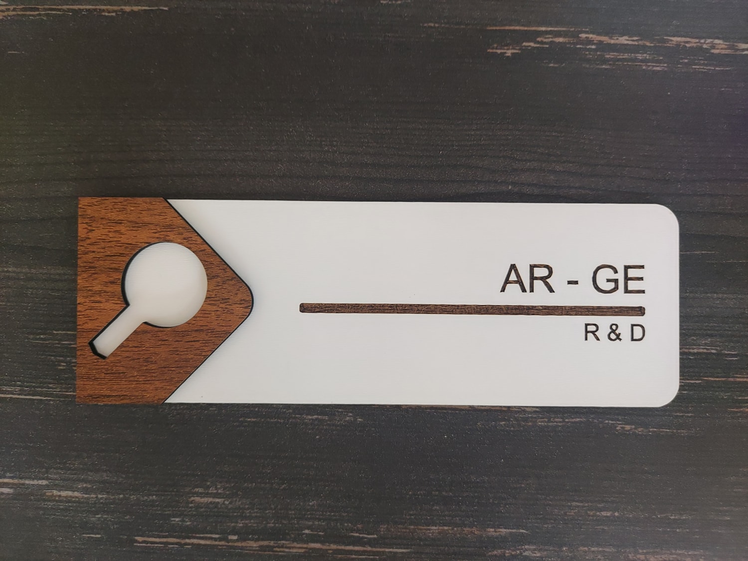 Ar-Ge Ofis Oda Kapı İsimliği Yönlendirme Tabelası Levhası Kişiselleştirilebilir