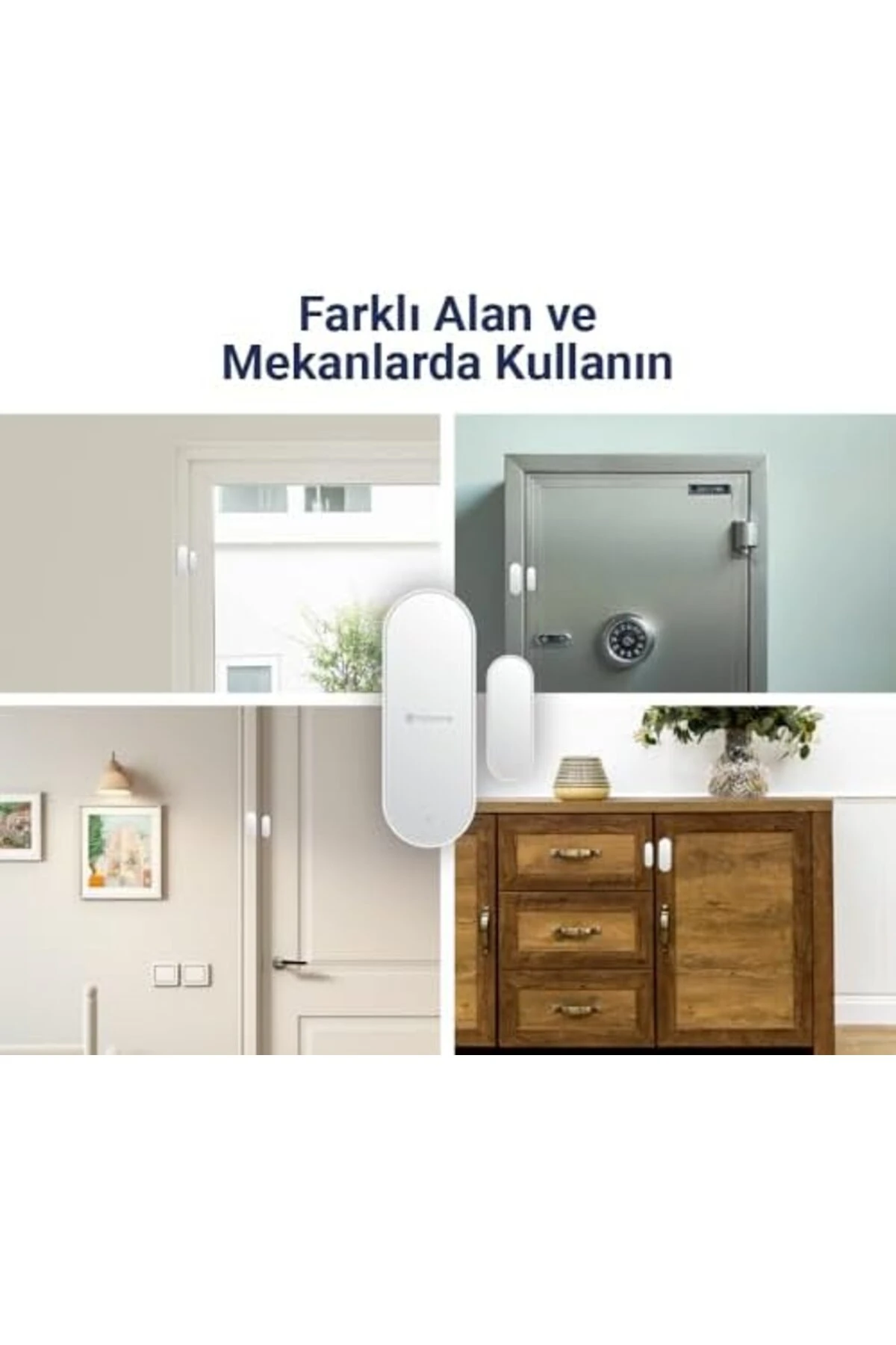 Akıllı Wi-Fi Manyetik Kontak, Kapı Ve Pencere Sensörü, Fiziksel Müdahaleye Karşı Sabotaj Uyarısı, Uy