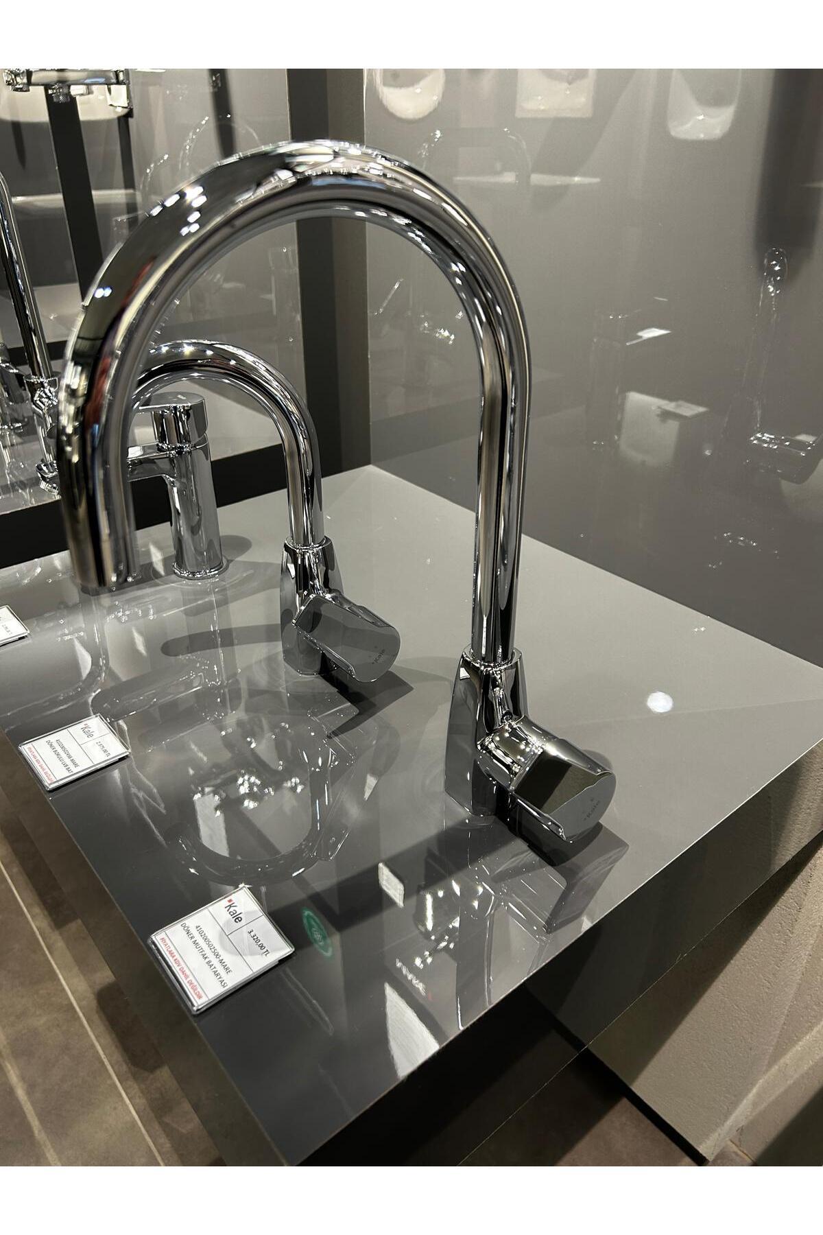 MARE BANYO+DÖNER LAVABO+MUTFAK BATARYASI VE  RAIN ROUND PUSH BUTTON DUŞ BARI