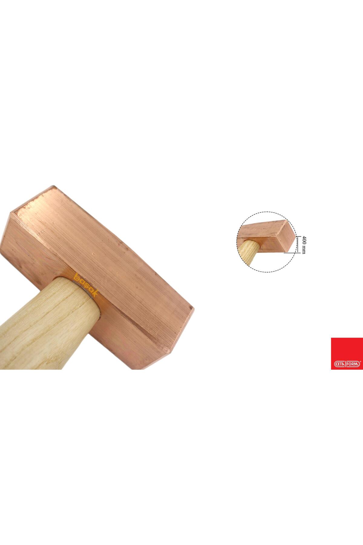 1500gr Ağaç Saplı Bakır Çekiç L18-1500