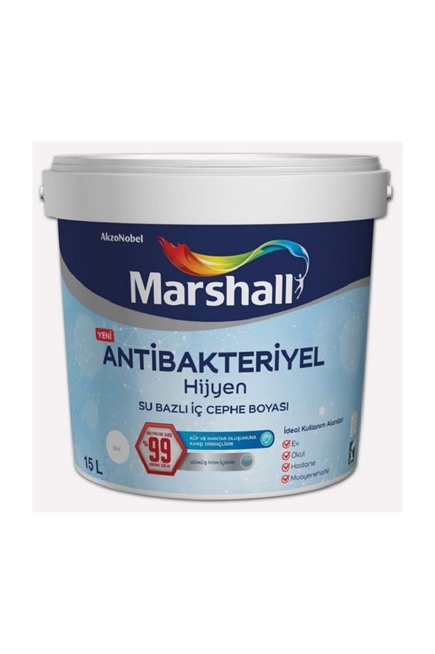 Antibakteriyel Hijyen Iç Cephe Boyası Mermer Tozu 15 Lt