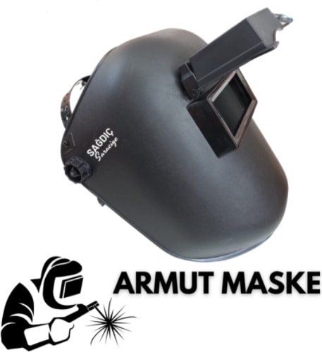 Kaynakçı Armut Tip Baş Kaynak Maskesi Camsız