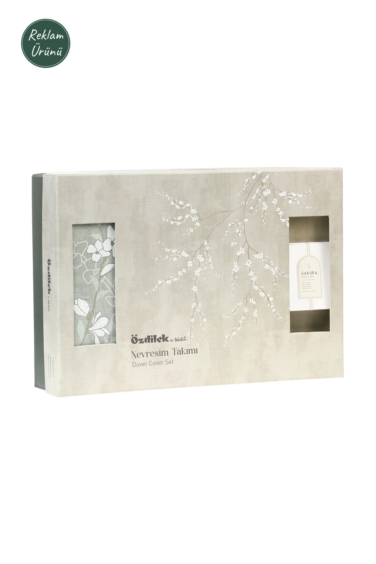 White Sakura Çift Kişilik Nevresim Takımı