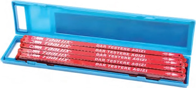 Dar Demir Testere Ağzı Çift Taraflı - 5 Adet