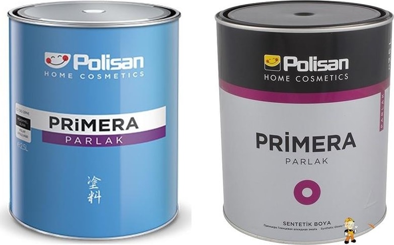 POLİSAN Primera Parlak Yağlı Boya Bayrak Kırmızı 0,25 Lt
