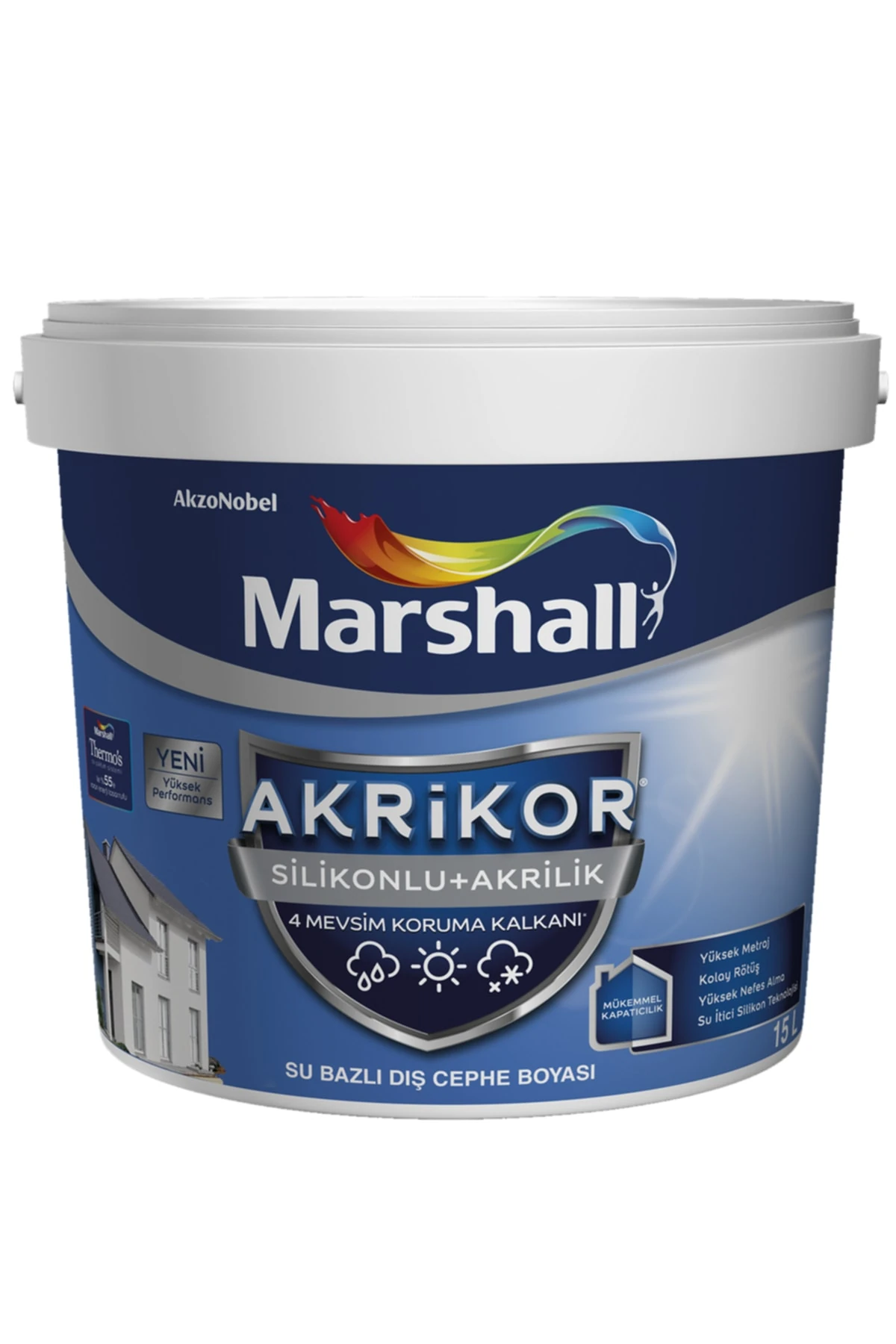 Akrikor Silikonlu Akrilik Boya K7 15 Lt. (20 KG)