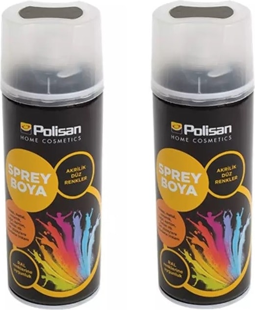 Akrilik Sprey Boya Parlak Siyah 2 x 400 ml
