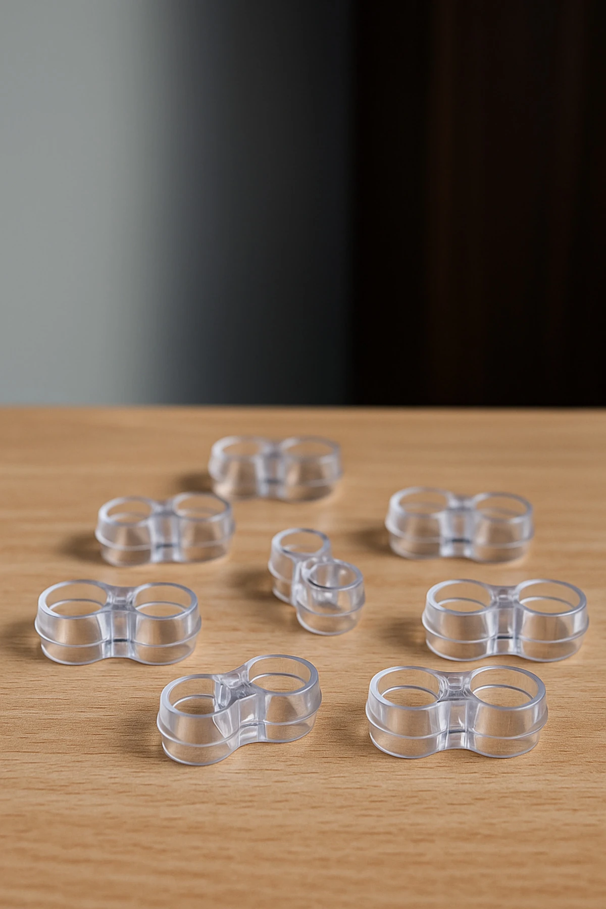 10 Adet Kapı Pencere Kolu Stoperi Plastik Tampon Silikon Durdurucu Kapı Arkası Duvar Koruyucu