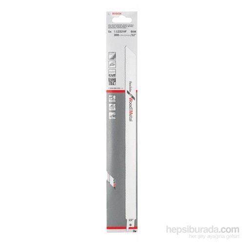 - Flexible Serisi Ahşap Ve Metal İçin Tilki Kuyruğu Bıçağı S 1222 Vf - 5'Li Paket