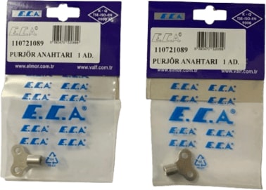 Eca Petek Radyatör Hava Alma Apratı Pürjör Anahtarı 2 adet