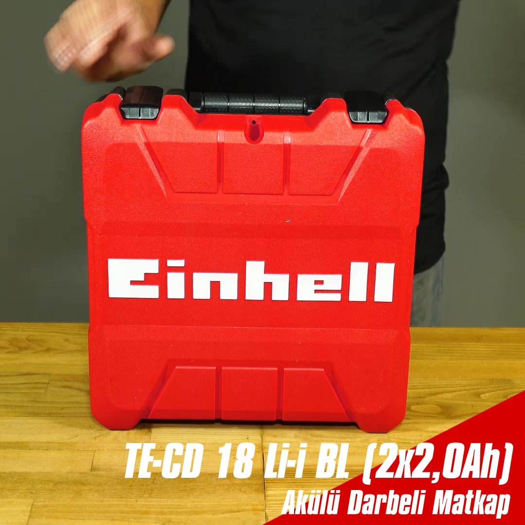 EİNHELL TE-CD 18 Li-i BL Çift Akülü Darbeli Vidalama 18V 2.0Ah